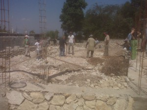 Church rebuilding in Haiti 2010